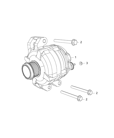 2017 Dodge Challenger Parts, Generator/Alternator & Related Diagram 1 - Thumbnail