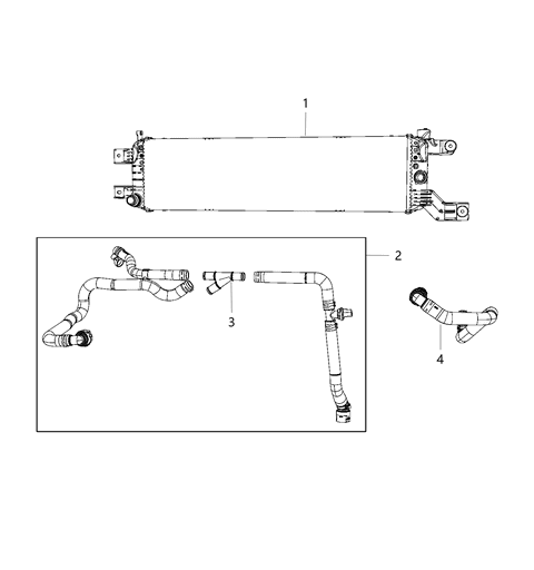 2020 Chrysler Voyager Radiator & Related Parts Diagram 2 - Thumbnail