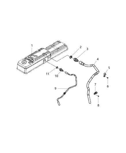 2007 Dodge Ram 3500 Pickup Crankcase Ventilation Diagram 2 - Thumbnail