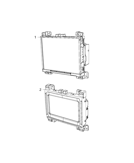 2020 Dodge Challenger Radio Multi Media 7 Inch Diagram for 68428468AB