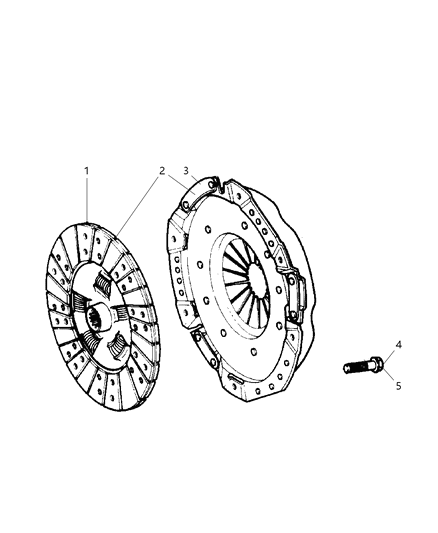 2006 Jeep Liberty Plate Pressure Diagram for 52104302AK