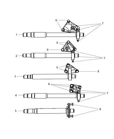 2009 Chrysler Sebring Shafts , Front Axle Diagram 2 - Thumbnail