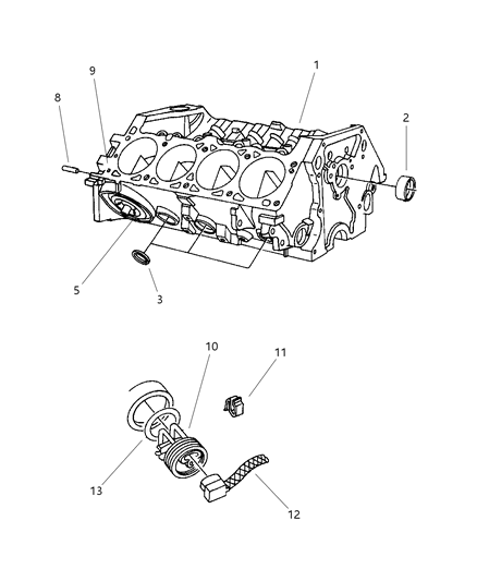 1998 Jeep Grand Cherokee Cylinder Block Diagram 2 - Thumbnail