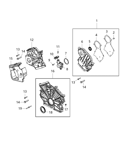 2020 Jeep Wrangler Timing Case Cover Diagram 3 - Thumbnail