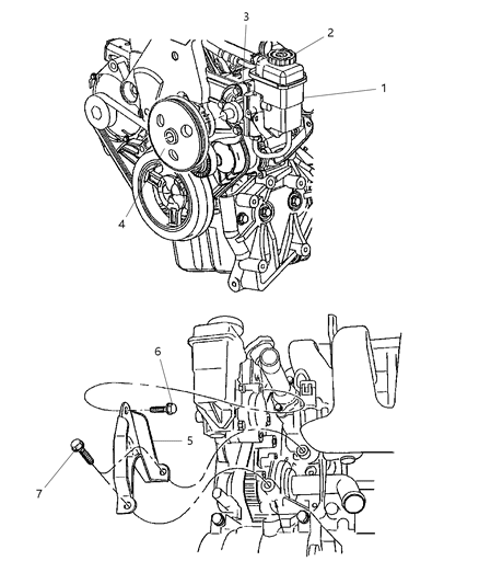 2004 Dodge Neon Pump Assembly & Mounting Diagram 1 - Thumbnail