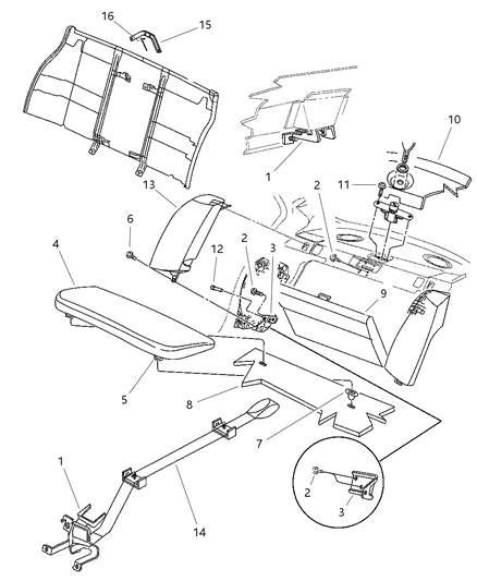 1998 Dodge Stratus Screw Diagram for 6504304