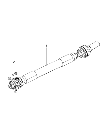 2020 Ram 1500 Classic Drive Shaft, Front Diagram