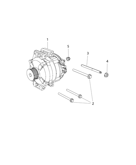 2011 Dodge Grand Caravan Generator/Alternator & Related Parts Diagram 2 - Thumbnail