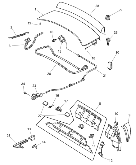1999 Dodge Neon Lock Diagram for 4888622AB