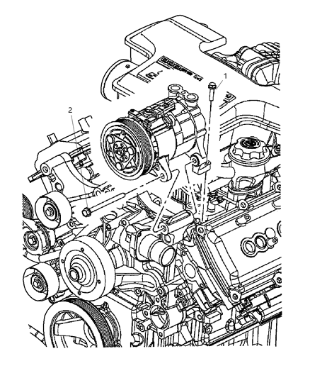 2004 Dodge Durango Mounting - Compressor Diagram 2 - Thumbnail