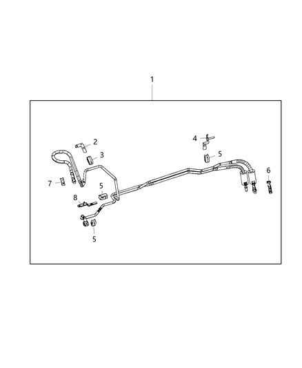 2021 Ram 1500 Fuel Lines/Tubes And Related Parts Diagram 8 - Thumbnail