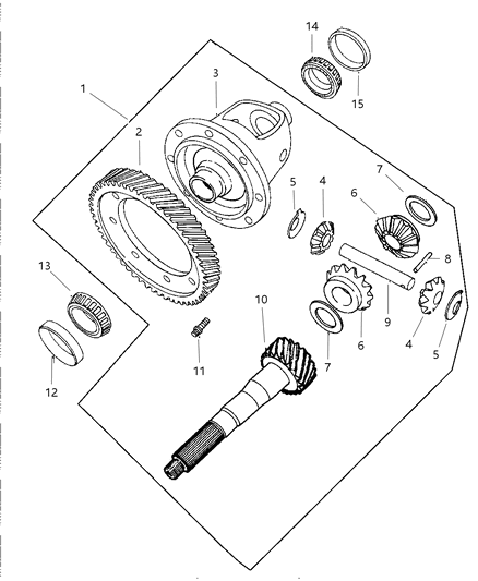 2000 Dodge Caravan Differential Diagram 1 - Thumbnail