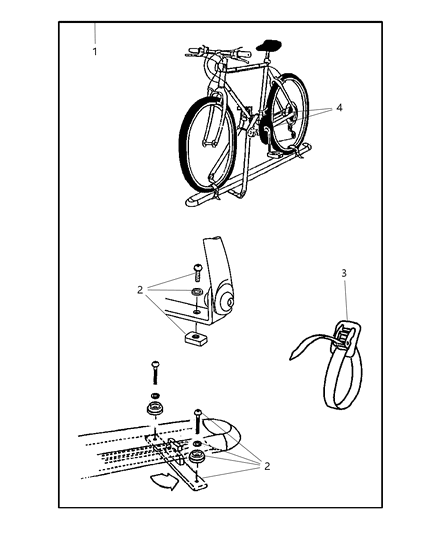 2002 Dodge Neon Hardware Kit Accessory Diagram for 5093779AA