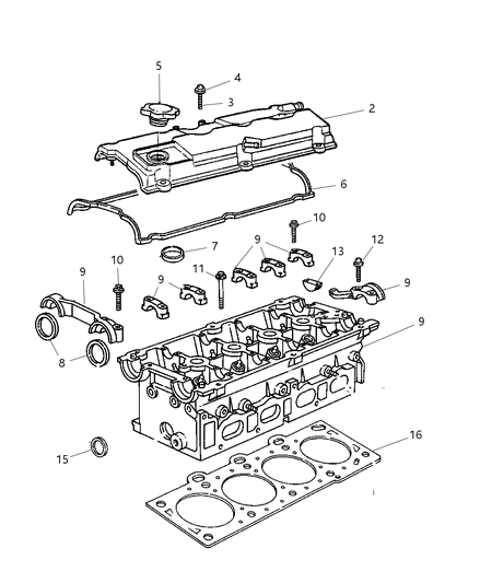 2004 Jeep Wrangler Cylinder Head Diagram 1 - Thumbnail