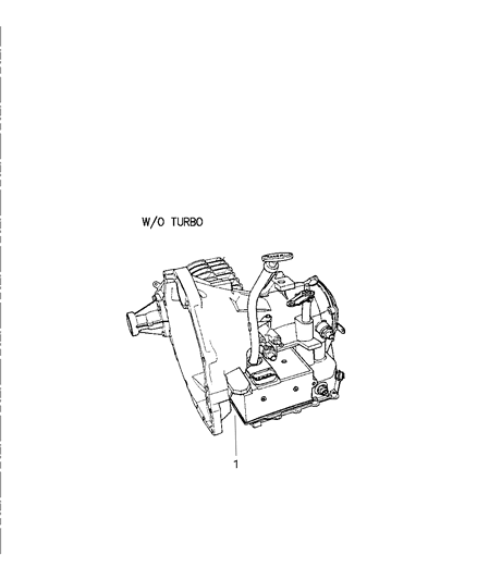 1997 Chrysler Sebring Transaxle With Torque Converter Diagram for R4883035AD