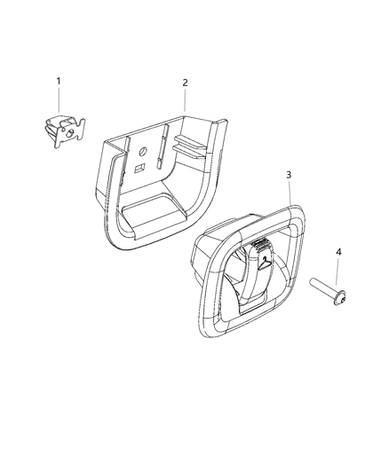 2020 Dodge Grand Caravan Coat Hooks And Pull Handles Diagram 1 - Thumbnail