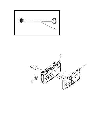 2008 Dodge Sprinter 3500 Lamps - Rear Diagram 1 - Thumbnail