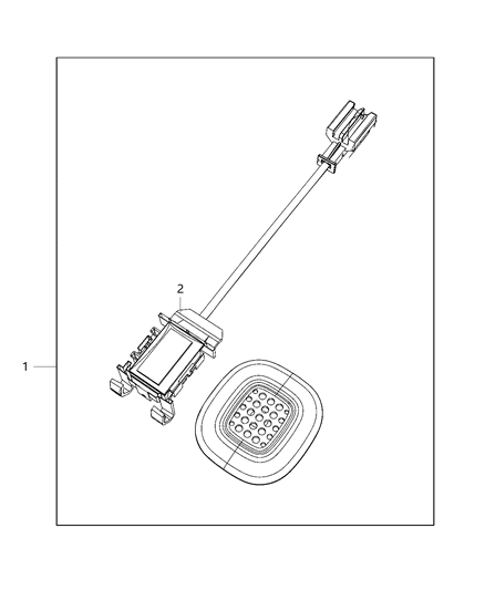 2020 Jeep Cherokee Microphone, Front Diagram for 68363464AA