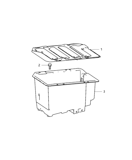 2007 Dodge Sprinter 2500 Tray Battery Diagram for 68006357AA