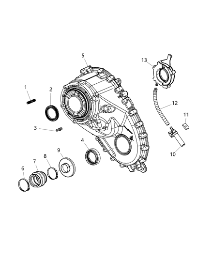 2014 Ram 1500 Seal Output Diagram for 68089693AA