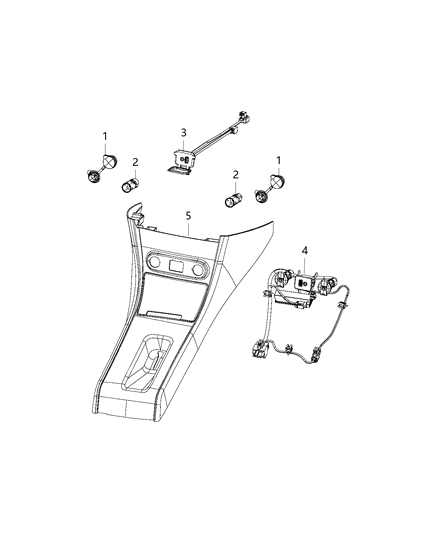 2017 Dodge Charger Connector, USB & Power Charger Diagram 2 - Thumbnail