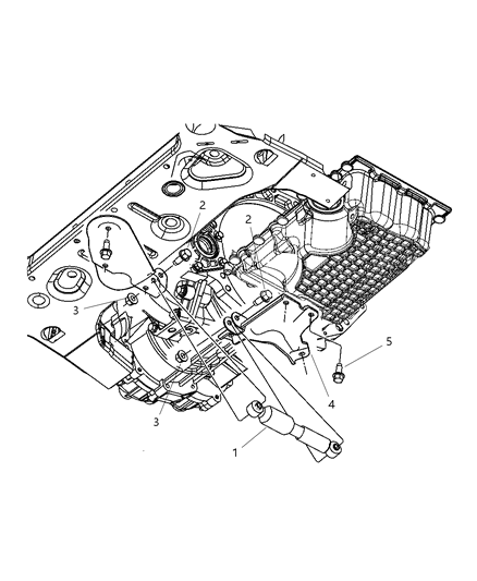 2003 Chrysler Sebring Sedan & Convertible Transmission Damper & Lower Collar Diagram