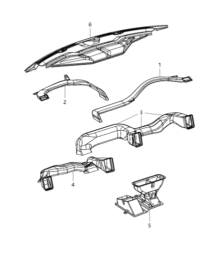 2011 Ram 3500 Cab Chassis Ducts Front Diagram