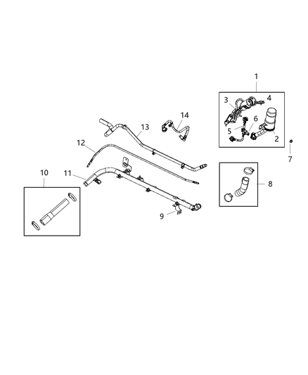 2021 Jeep Gladiator Tank Pressure Sensor Diagram for 68335037AC