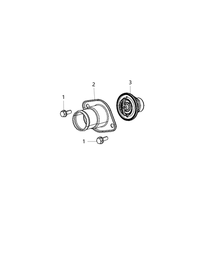 2020 Ram 1500 New Style Thermostat & Related Parts Diagram 3 - Thumbnail