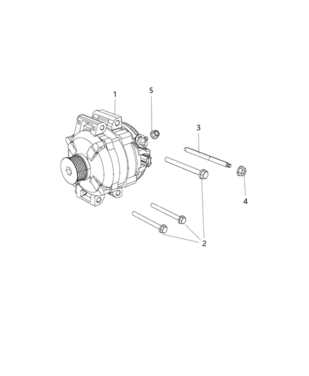 2012 Ram C/V Generator/Alternator & Related Parts Diagram 2 - Thumbnail