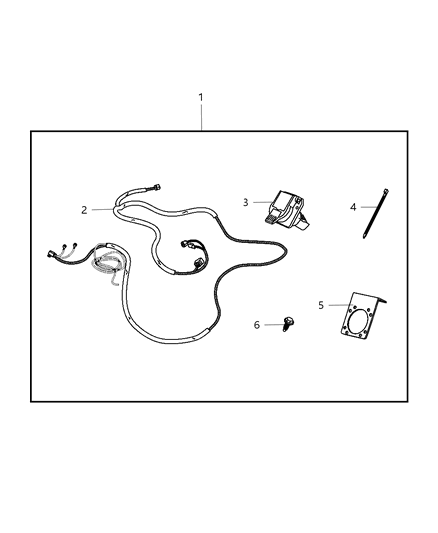 2016 Jeep Wrangler Wiring Kit - Trailer Tow Diagram 2 - Thumbnail