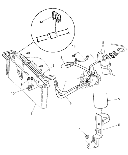 2000 Jeep Cherokee Plumbing - A/C Diagram 4 - Thumbnail