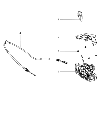 2010 Dodge Charger Gearshift Controls Diagram 2 - Thumbnail