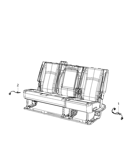 2020 Ram 3500 Cab Chassis Wiring - Rear Seats Diagram