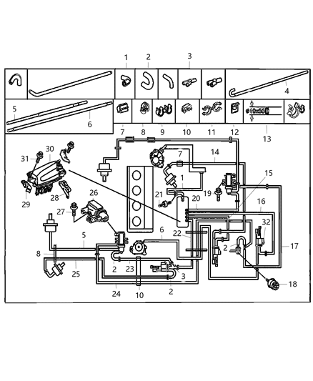 2012 Jeep Patriot Filter Diagram for 5080374AA