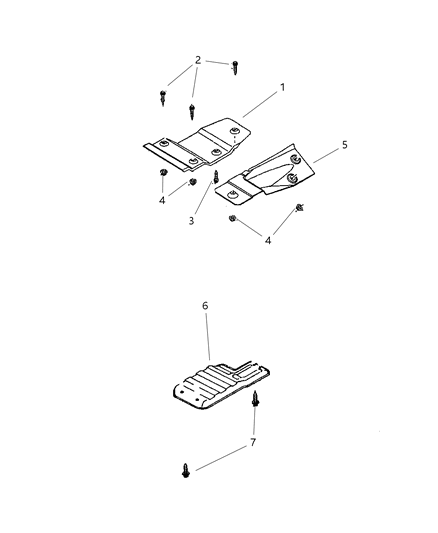 2001 Dodge Durango Heat Shields Diagram