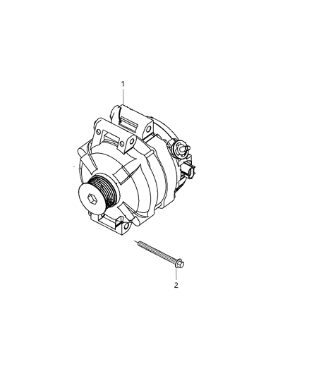 2008 Dodge Nitro Generator/Alternator & Related Parts Diagram 1 - Thumbnail