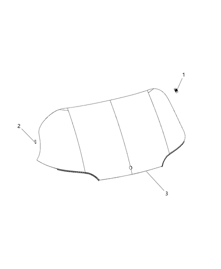 2017 Jeep Cherokee Lift Glass, Rear Diagram for 68102218AF