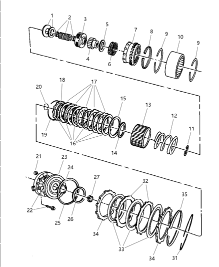 1999 Dodge Dakota Clutch Diagram 2 - Thumbnail