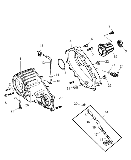 2008 Dodge Ram 3500 Cab Chassis Case & Related Parts Diagram 3 - Thumbnail