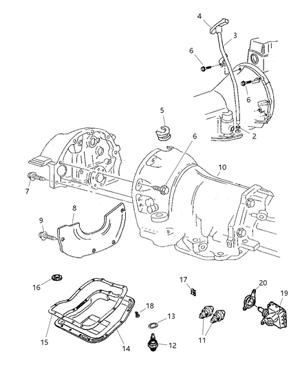 2003 Dodge Dakota Case And Extension Related Parts Diagram 2 - Thumbnail