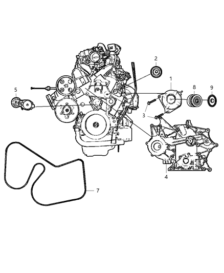 2003 Dodge Grand Caravan Generator Engine Diagram for R4868430AE