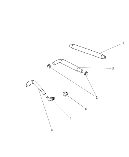 1998 Chrysler Sebring Convertible Crankcase Ventilation Diagram 3 - Thumbnail