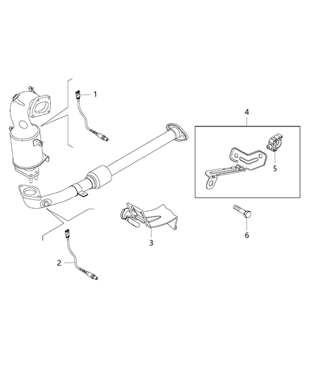 2020 Jeep Renegade Sensors, Oxygen Diagram 2 - Thumbnail