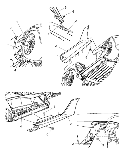 2003 Dodge Viper Loose Panel Diagram 1 - Thumbnail