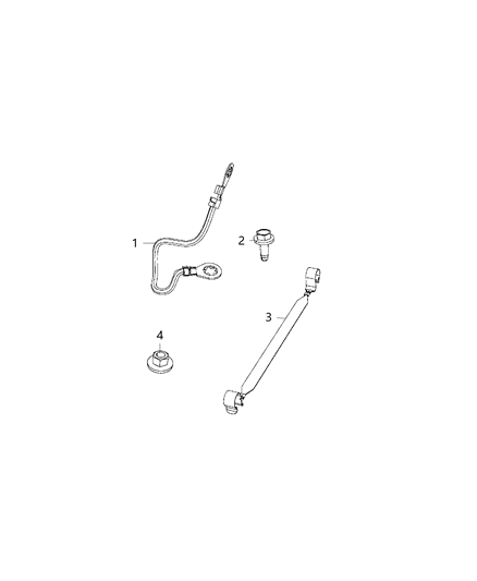 2020 Dodge Charger Strap Ground Radio Ground Engine Diagram for 5064853AA