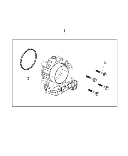 2020 Jeep Cherokee Throttle Body Diagram for 5281796AC