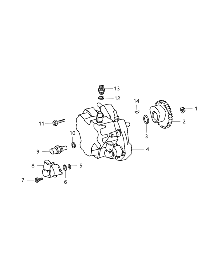 2008 Dodge Sprinter 3500 Fuel Injection Pump & Related Diagram 1 - Thumbnail