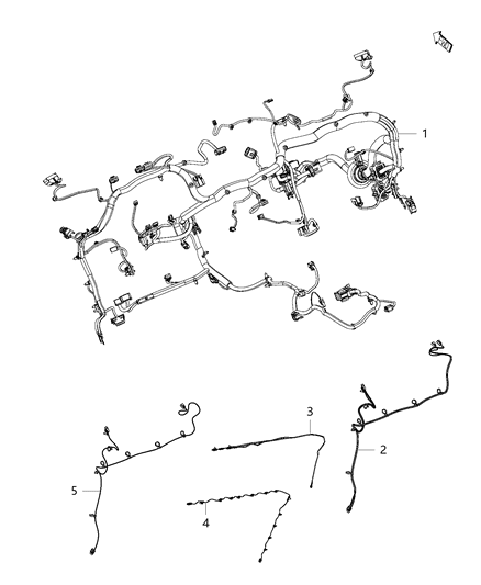 2013 Ram 3500 Pickup Wiring Instrument Panel Diagram