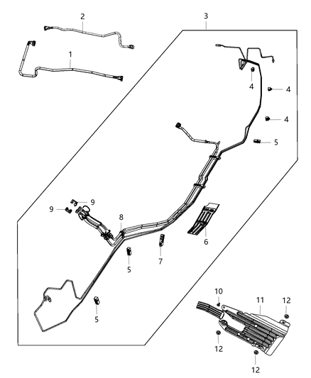 2021 Jeep Grand Cherokee Fuel Lines/Tubes And Related Parts Diagram 2 - Thumbnail